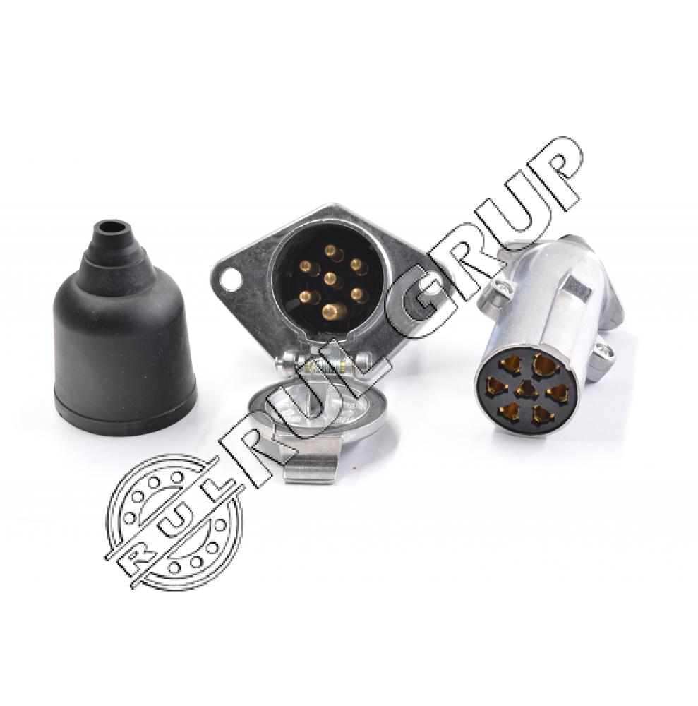 FISA+PRIZA REMORCA 24V - METALICA 7P BRECKNER